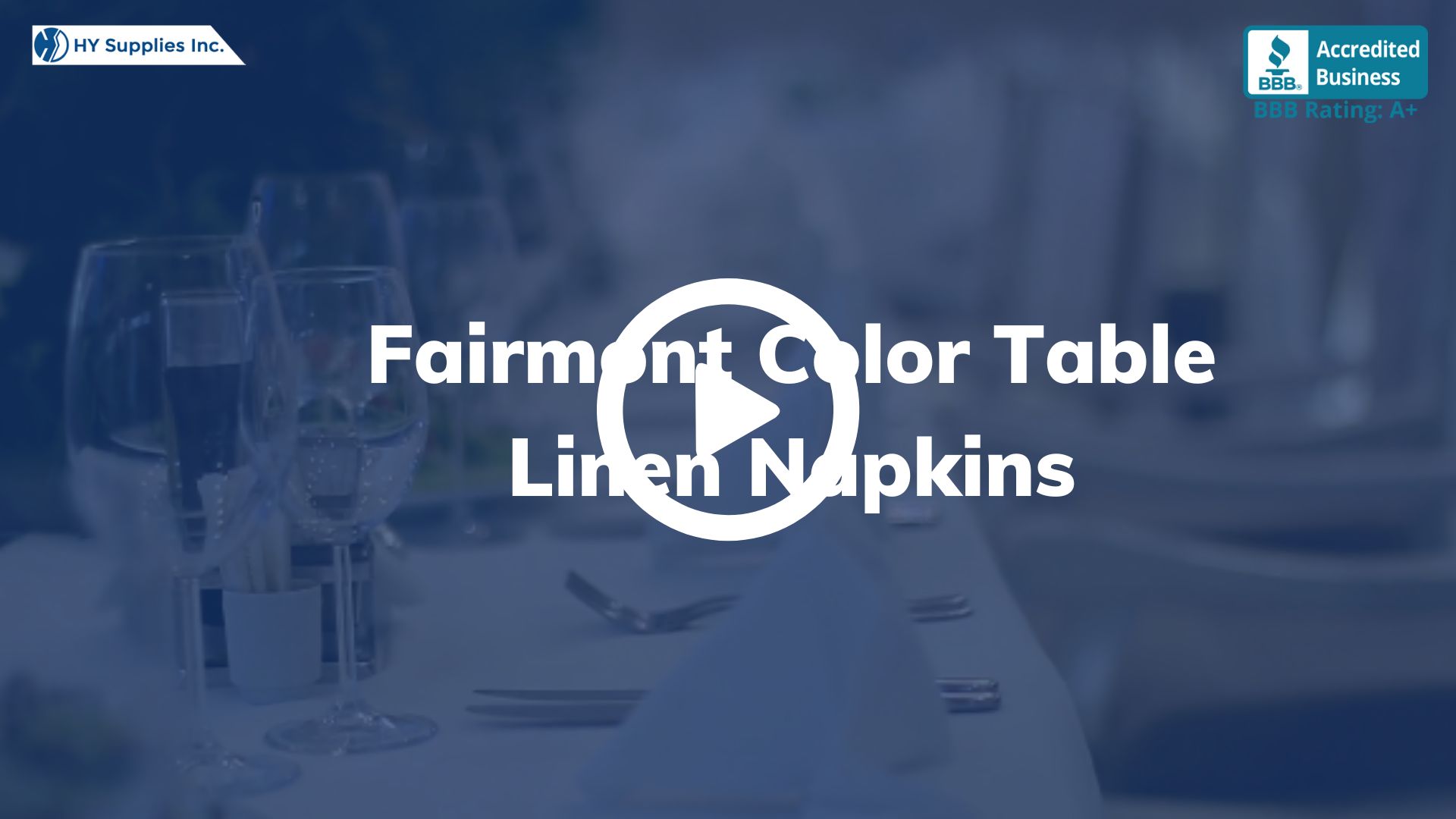 Fairmont Color Table Linen Napkins