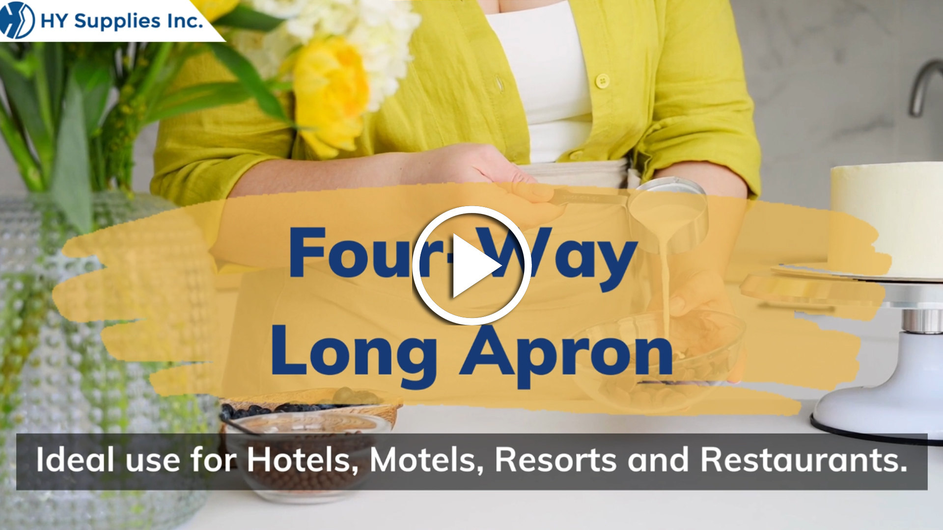Four Way Long Apron-3057L