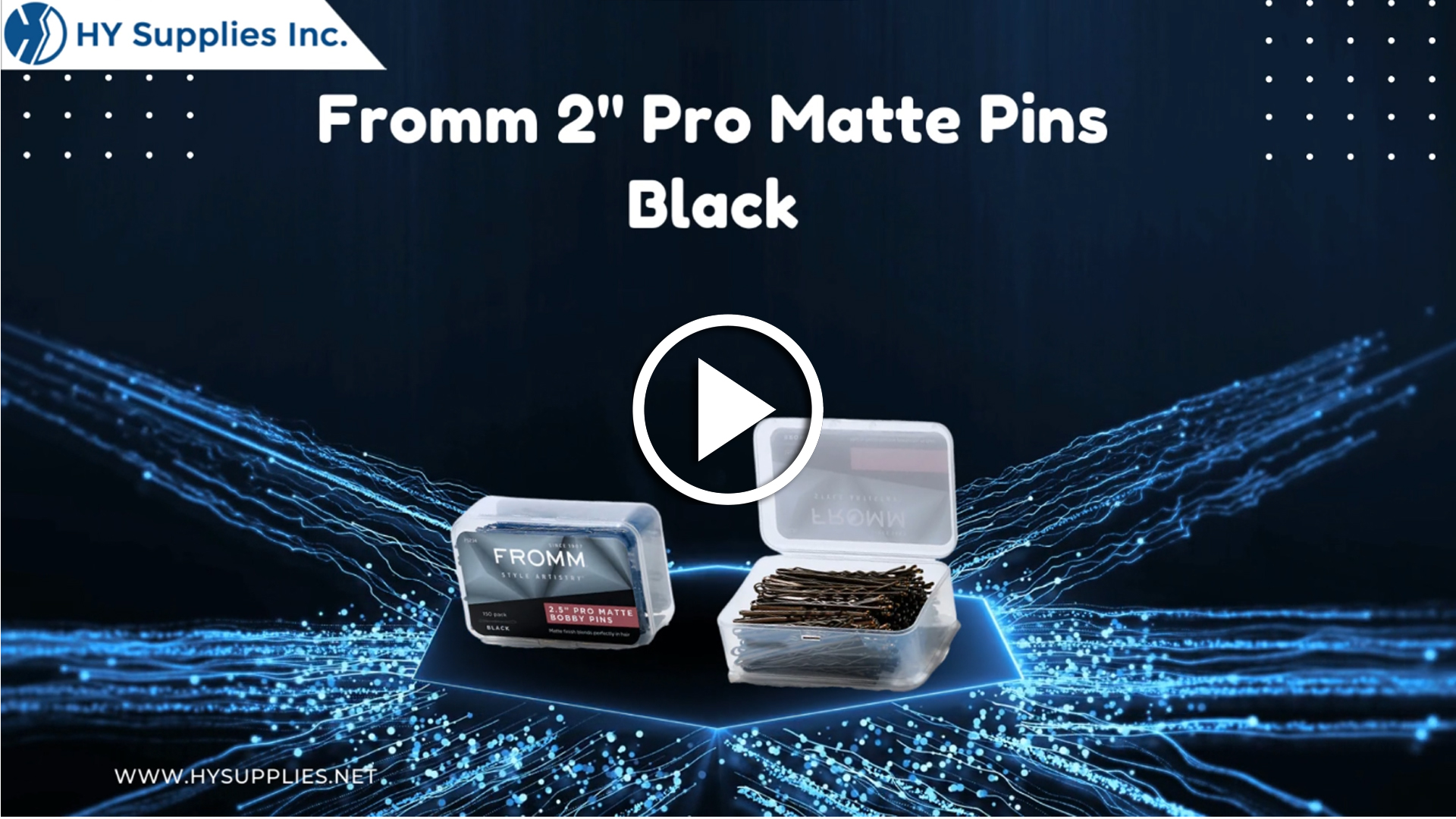 Fromm 2" Pro Matte Pins Black