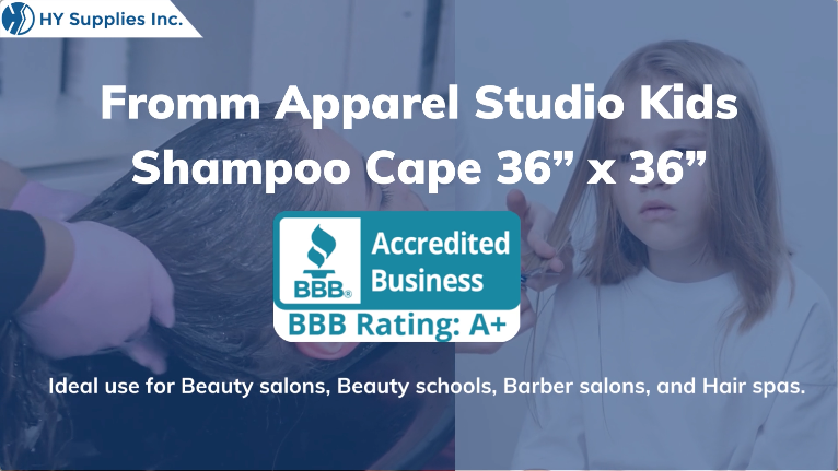 Fromm Apparel Studio Kids Shampoo Cape 36” x 36”