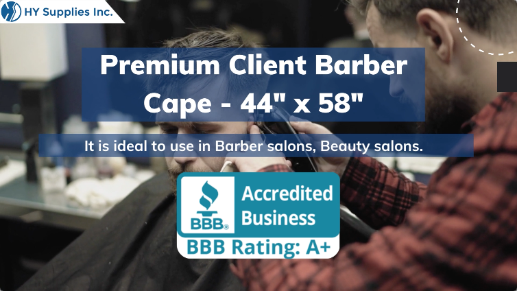 Fromm Apparel Studio Premium Client Barber Cape - 44" x 58"