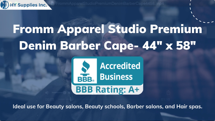 Fromm Apparel Studio Premium Denim Barber Cape- 44" x 58"