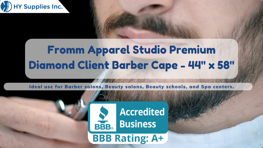 Fromm Apparel Studio Premium Diamond Client Barber Cape - 44" x 58"