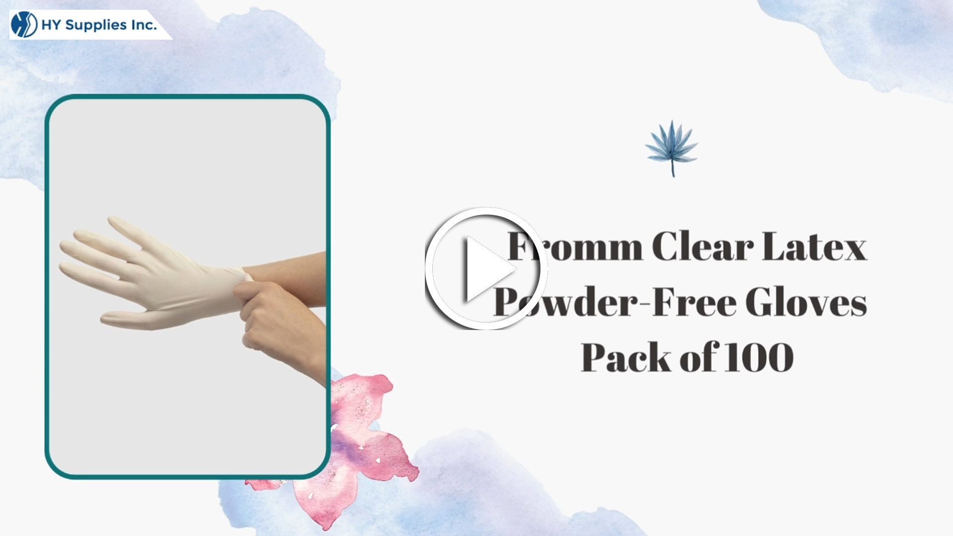 Fromm Clear Latex Powder-Free Gloves - Pack of 100