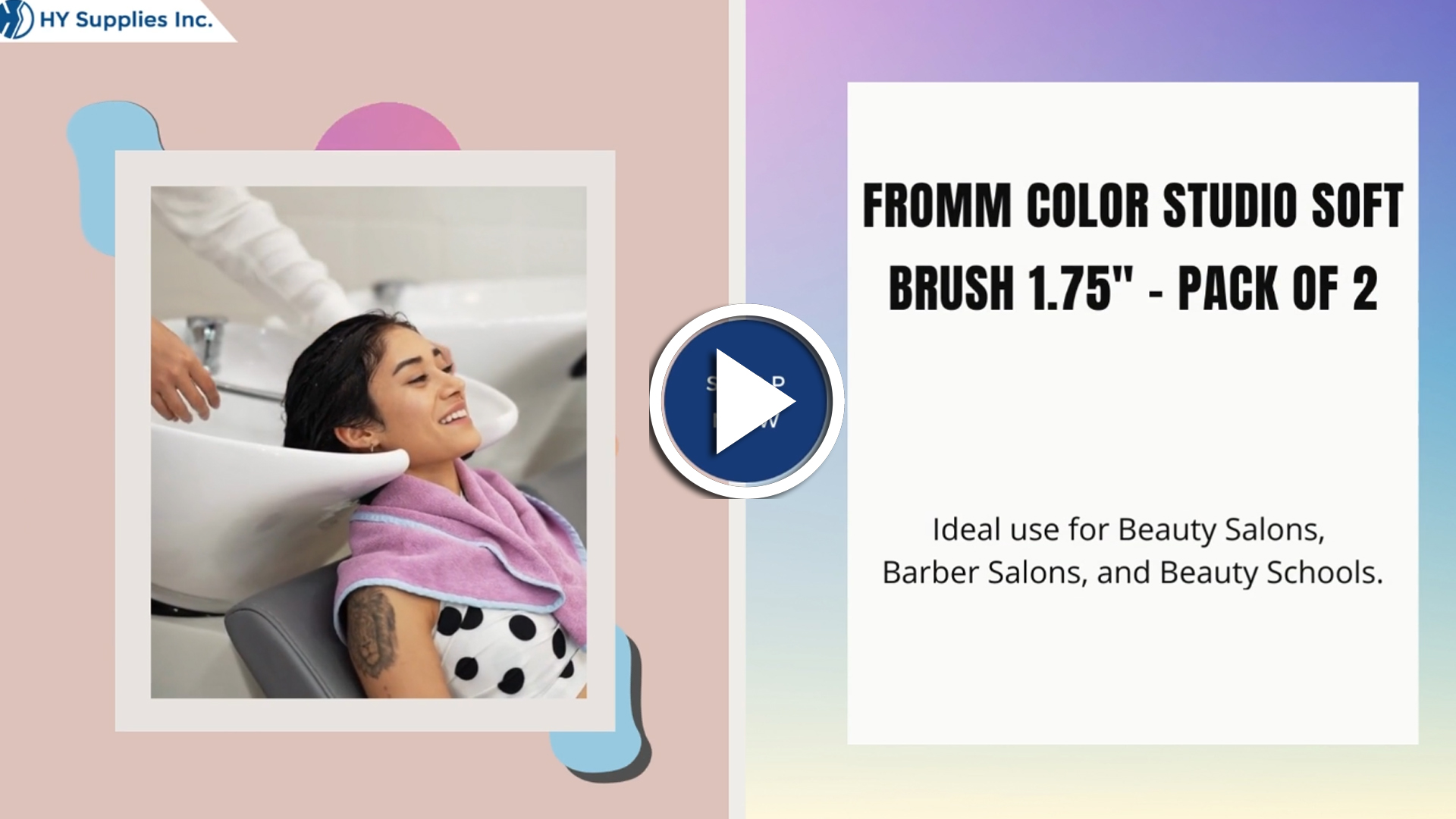 Fromm Color Studio Soft Brush 1.75"" - Pack of 2