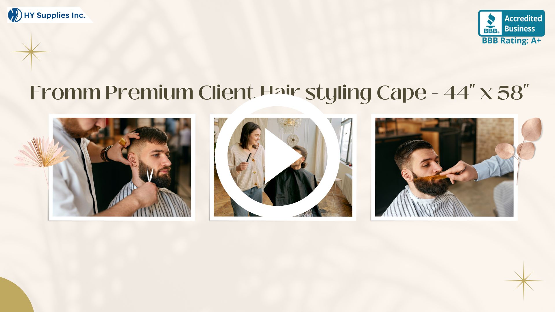 Fromm Premium Client Hairstyling Cape - 44"" x 58""
