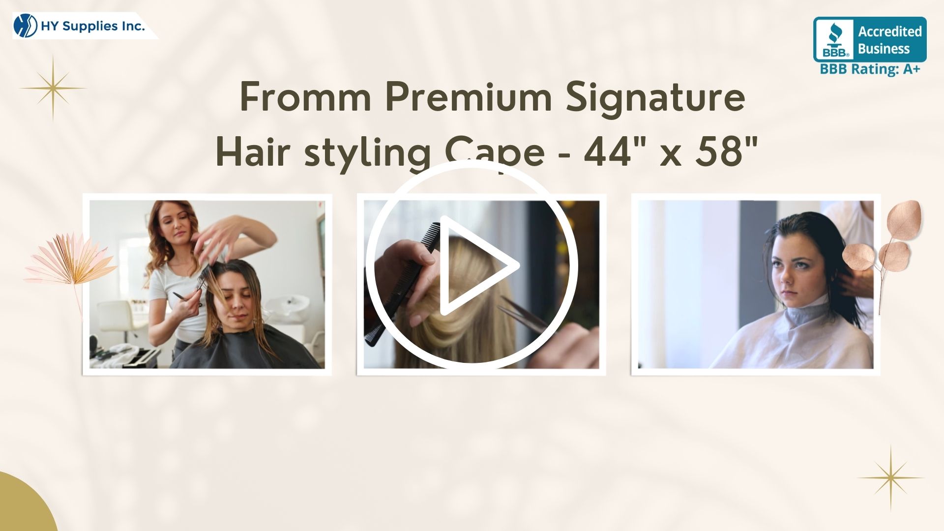 Fromm Premium Signature Hairstyling Cape - 44" x 58"