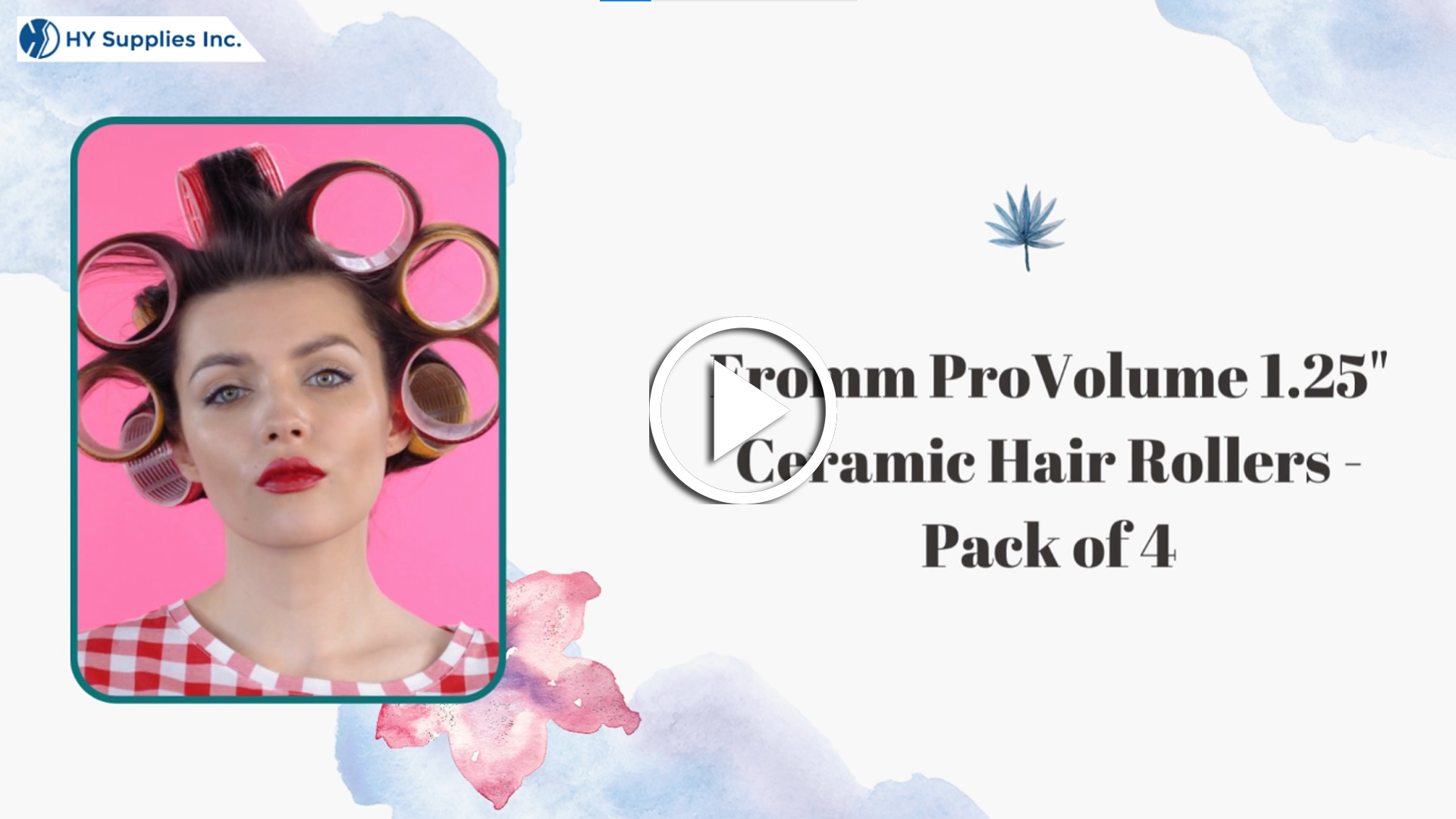 Fromm ProVolume 1.25" Ceramic Hair Rollers - Pack of 4