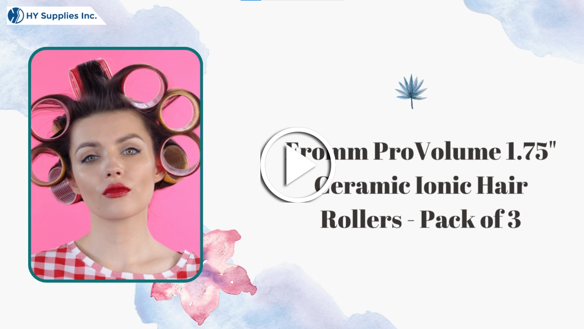 Fromm ProVolume 1.75" Ceramic Ionic Hair Rollers - Pack of 3
