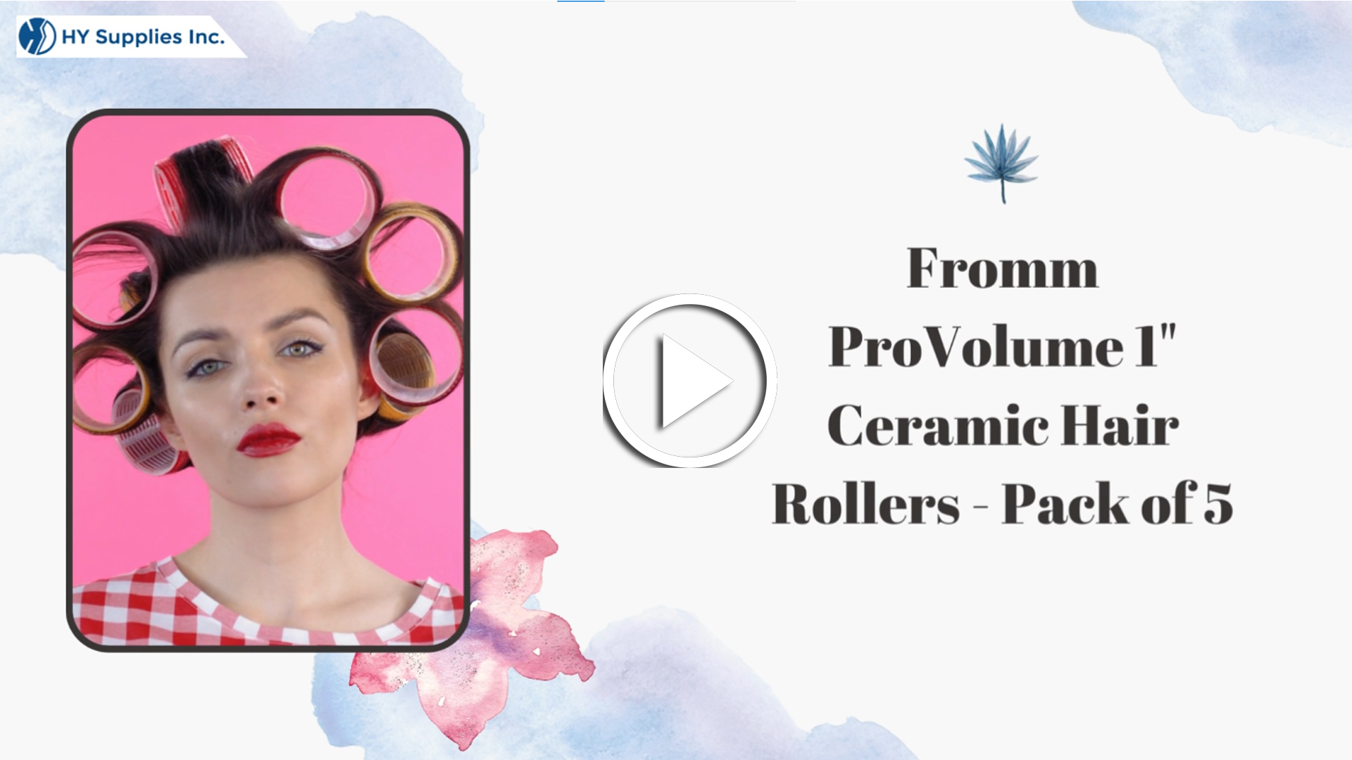 Fromm ProVolume 1" Ceramic Hair Rollers - Pack of 5
