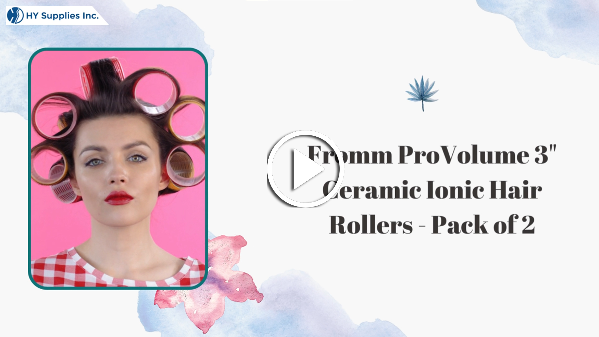 Fromm ProVolume 3" Ceramic Ionic Hair Rollers - Pack of 2