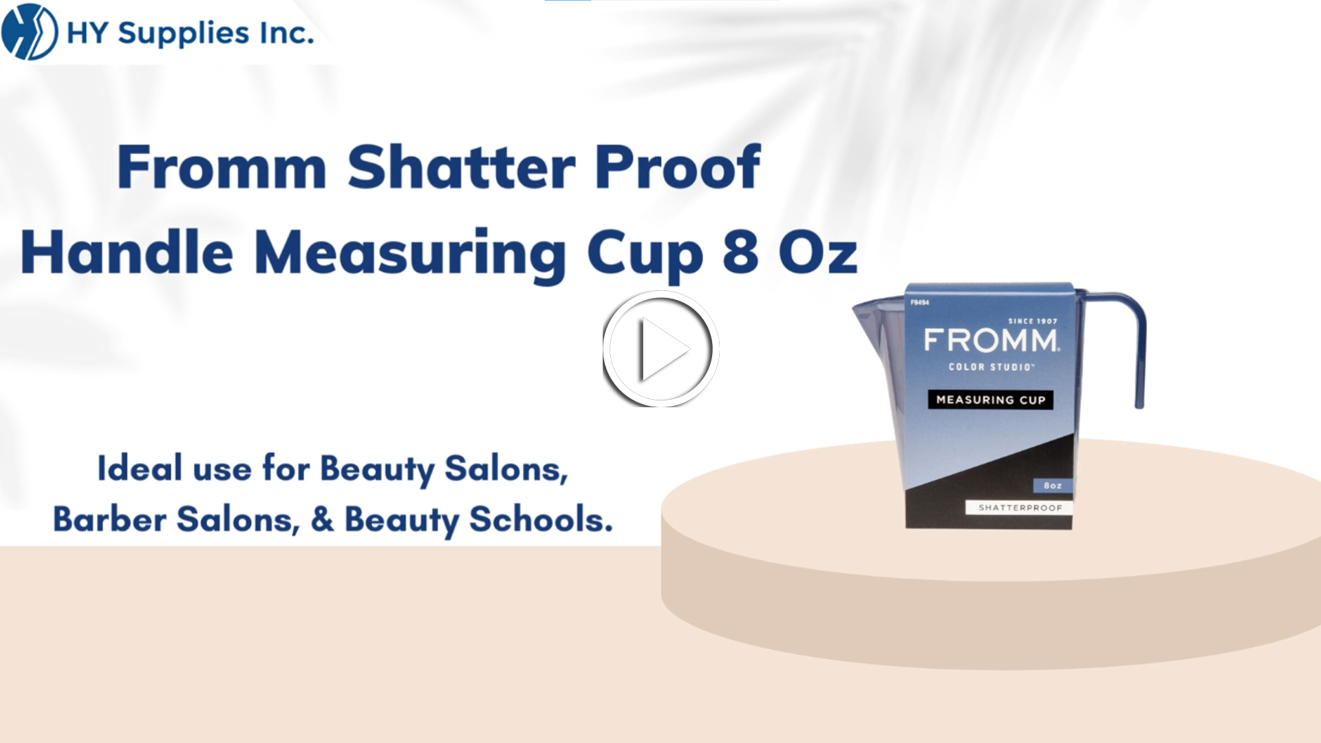 Fromm Shatter Proof Handle Measuring Cup 8 Oz