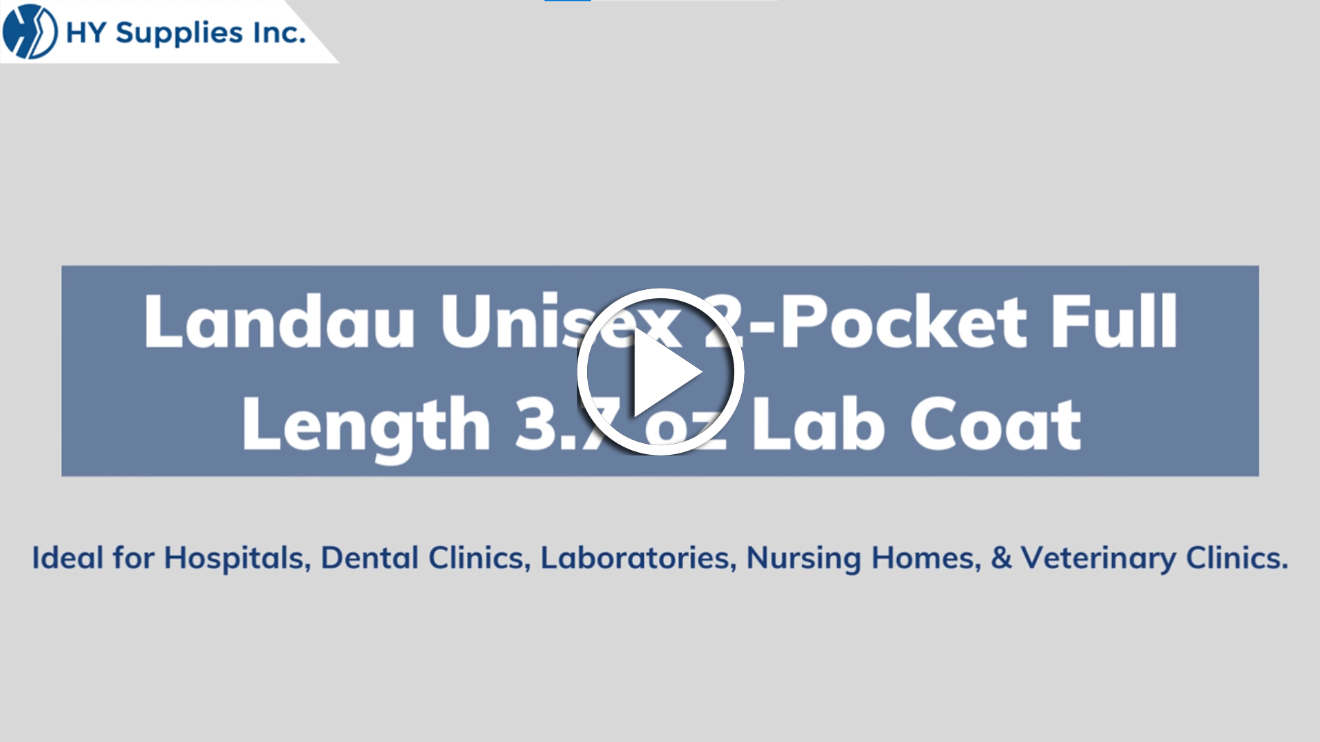 Landau Unisex 2-Pocket Full-Length 3.7 oz Lab Coat