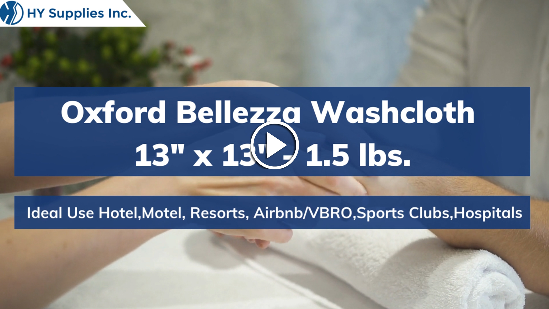 Oxford Bellezza Washcloth - 13" x 13" - 1.5 lbs.
