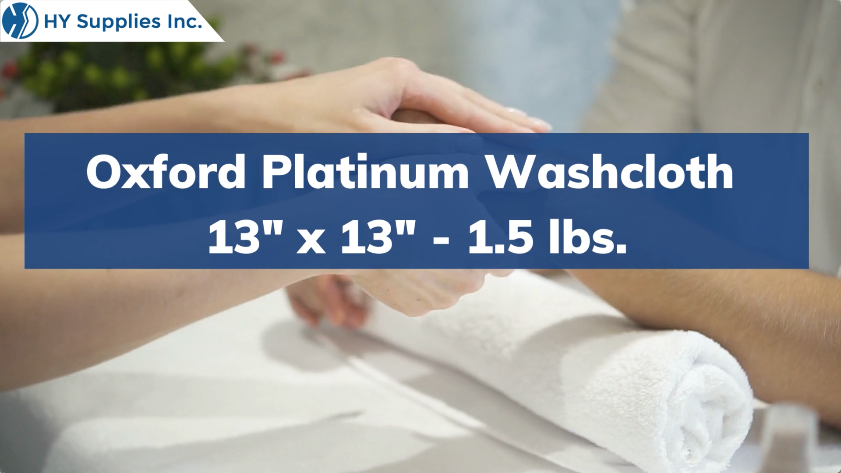 Oxford Platinum Washcloth - 13" x 13" - 1.5 lbs.
