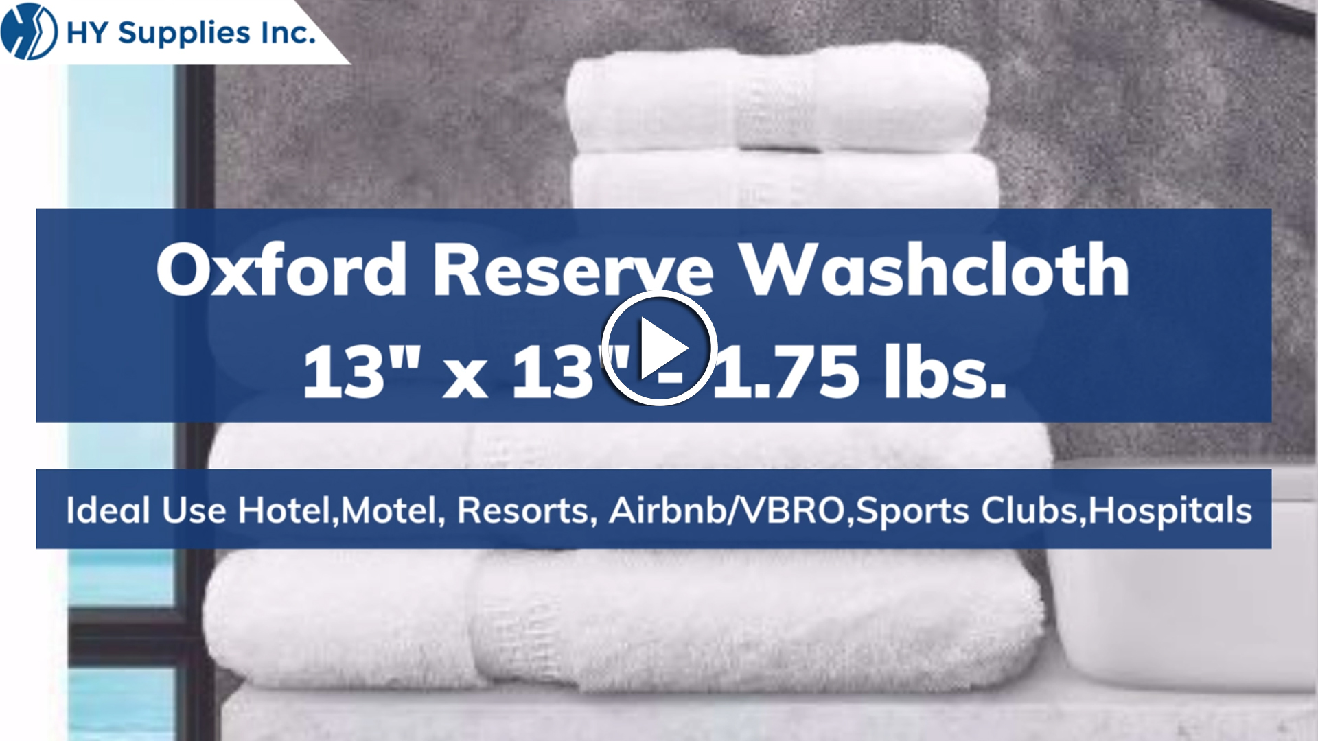 Oxford Reserve Washcloth - 13" x 13" - 1.75 lbs.