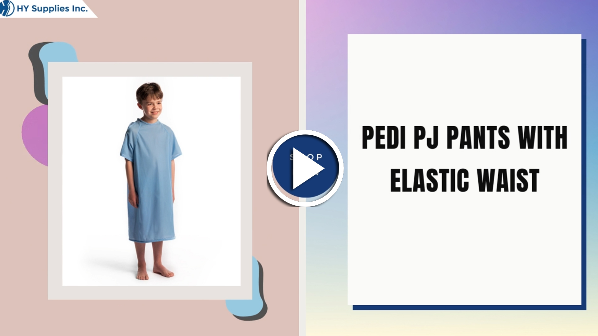 PEDI PJ PANTS WITH ELASTIC WAIST