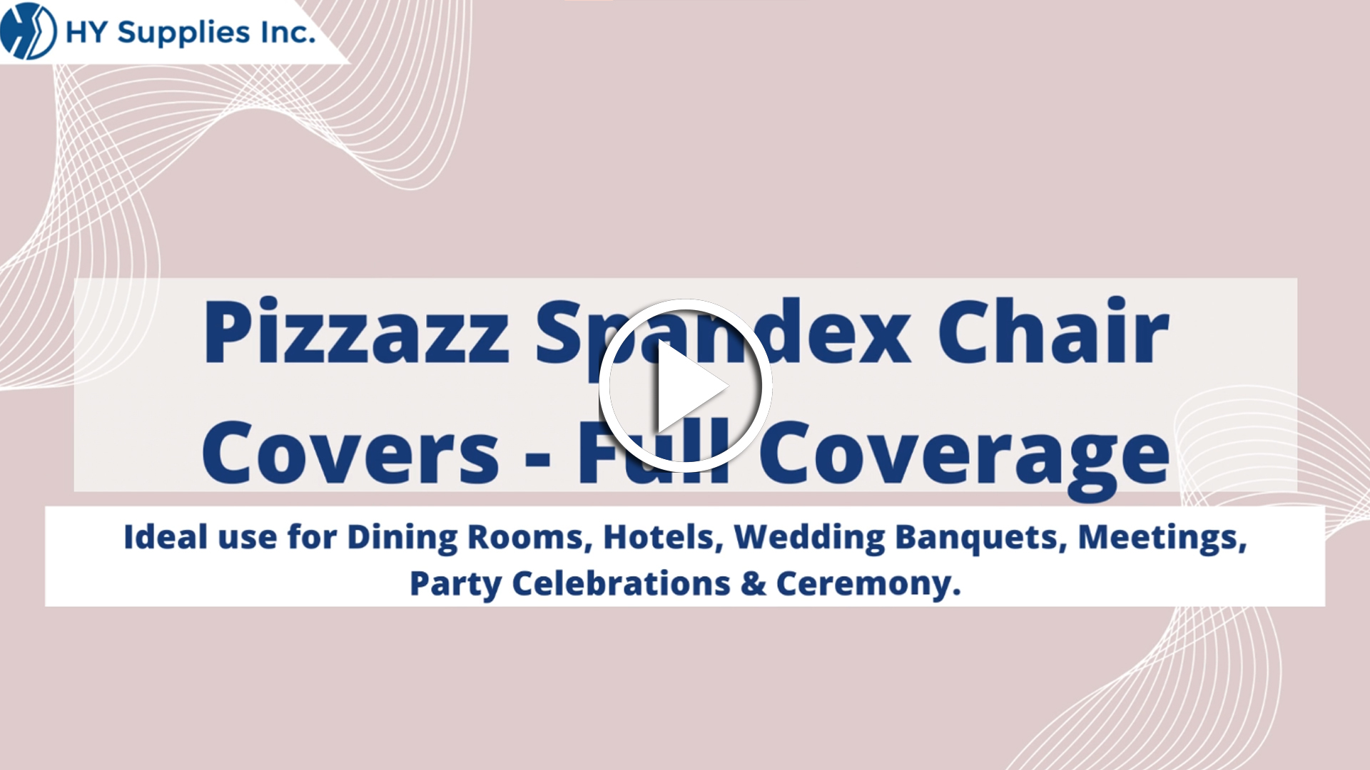 Pizzazz Spandex Chair Covers - Full Coverage