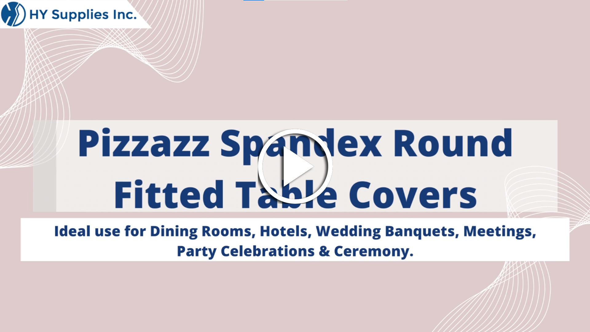 Pizzazz Spandex Round Fitted Table Covers