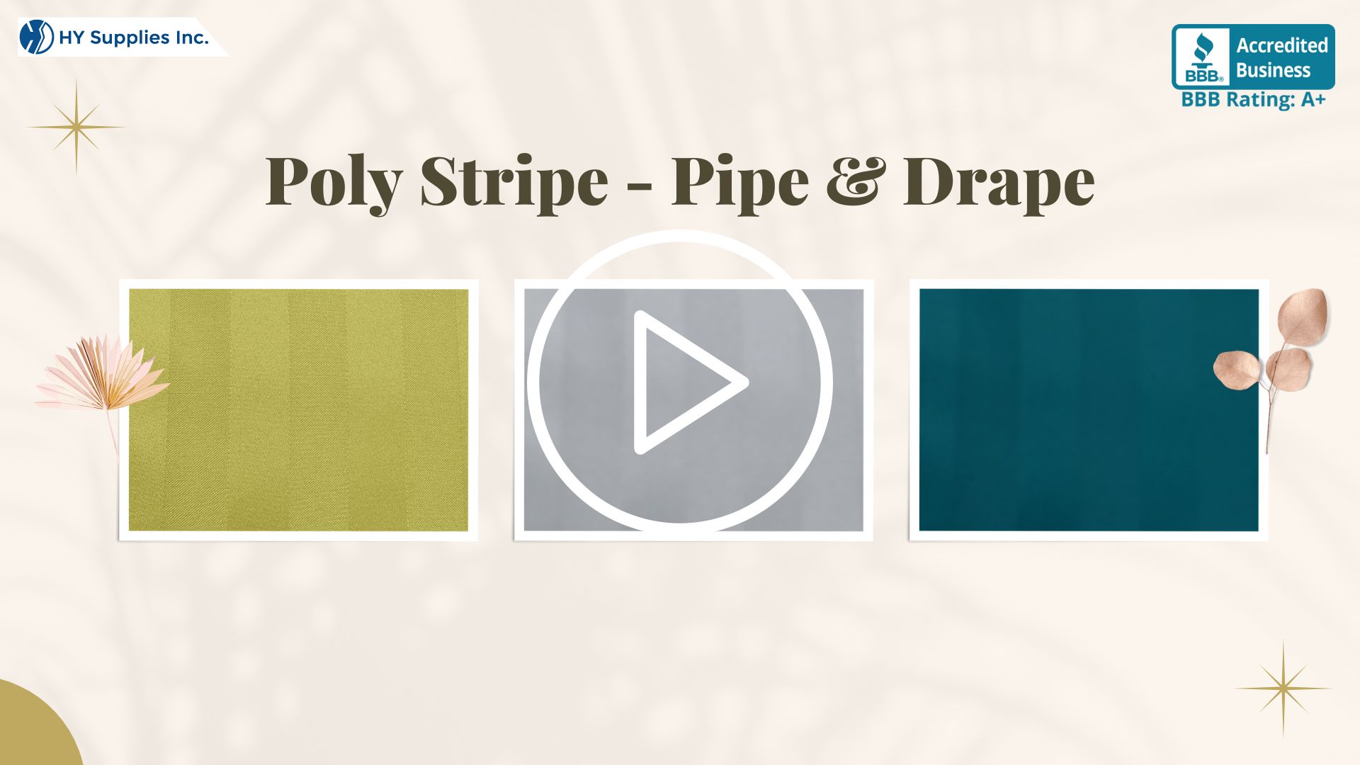 Poly Stripe - Pipe & Drape
