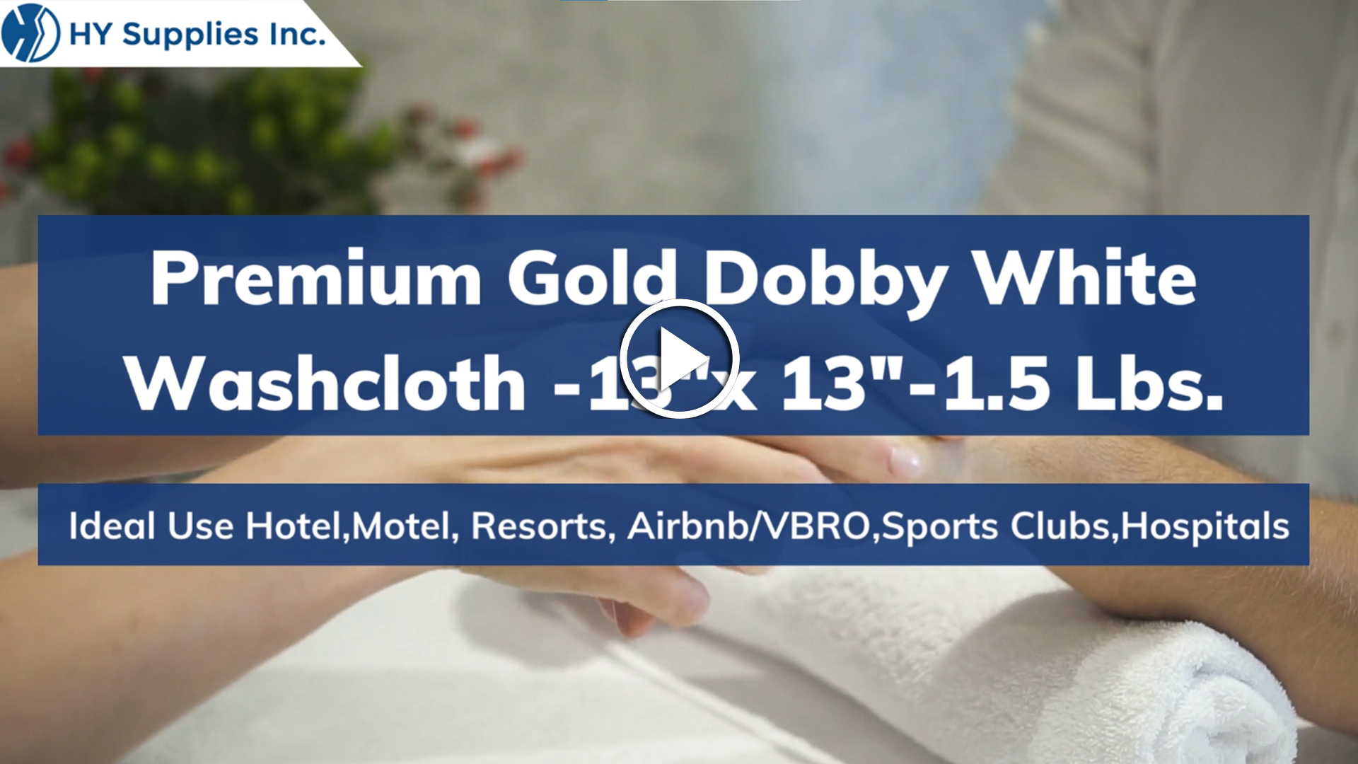 Premium Gold Dobby White Washcloth -13"x 13"-1.5 Lbs.