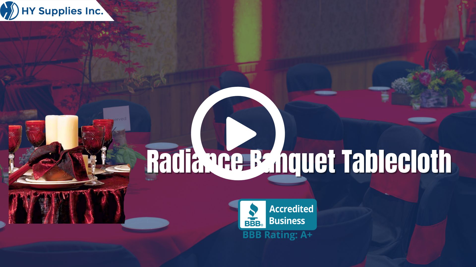Radiance Banquet Tablecloth