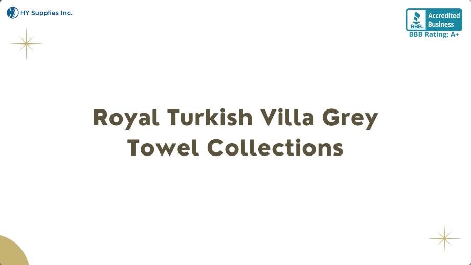 Royal Turkish Villa Grey Towel Collections