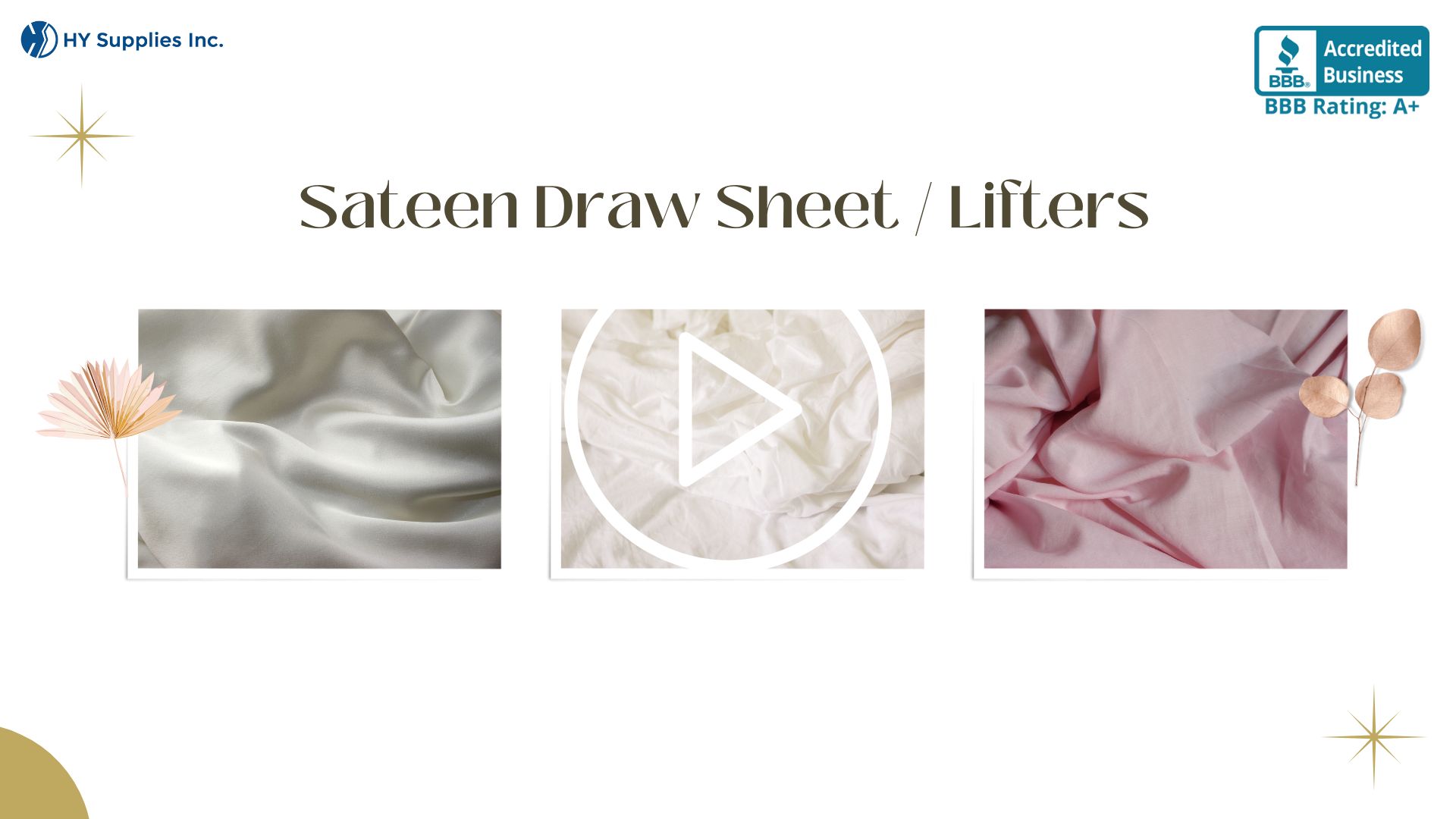 Sateen Draw Sheet / Lifters