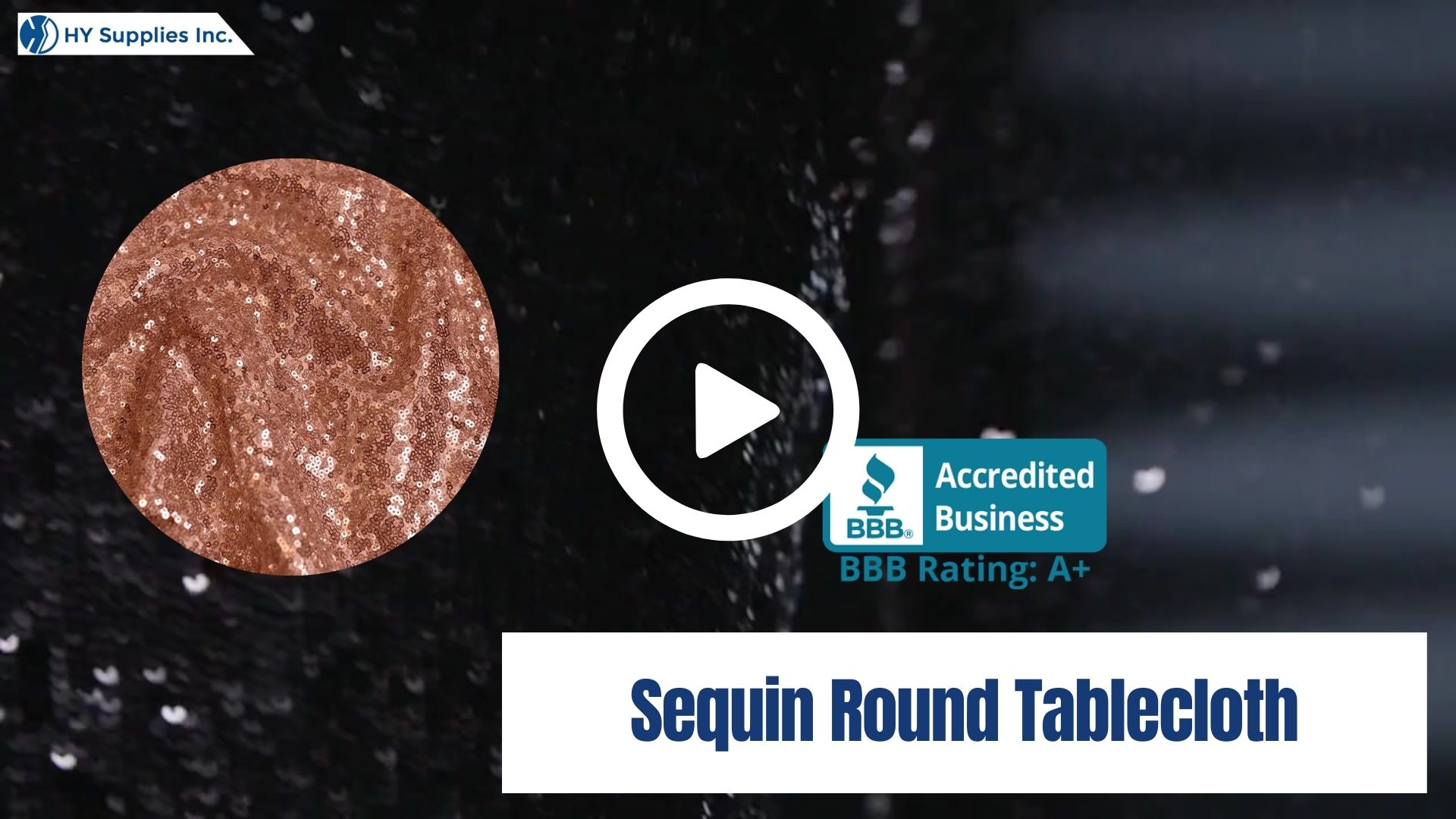 Sequin Round Tablecloth