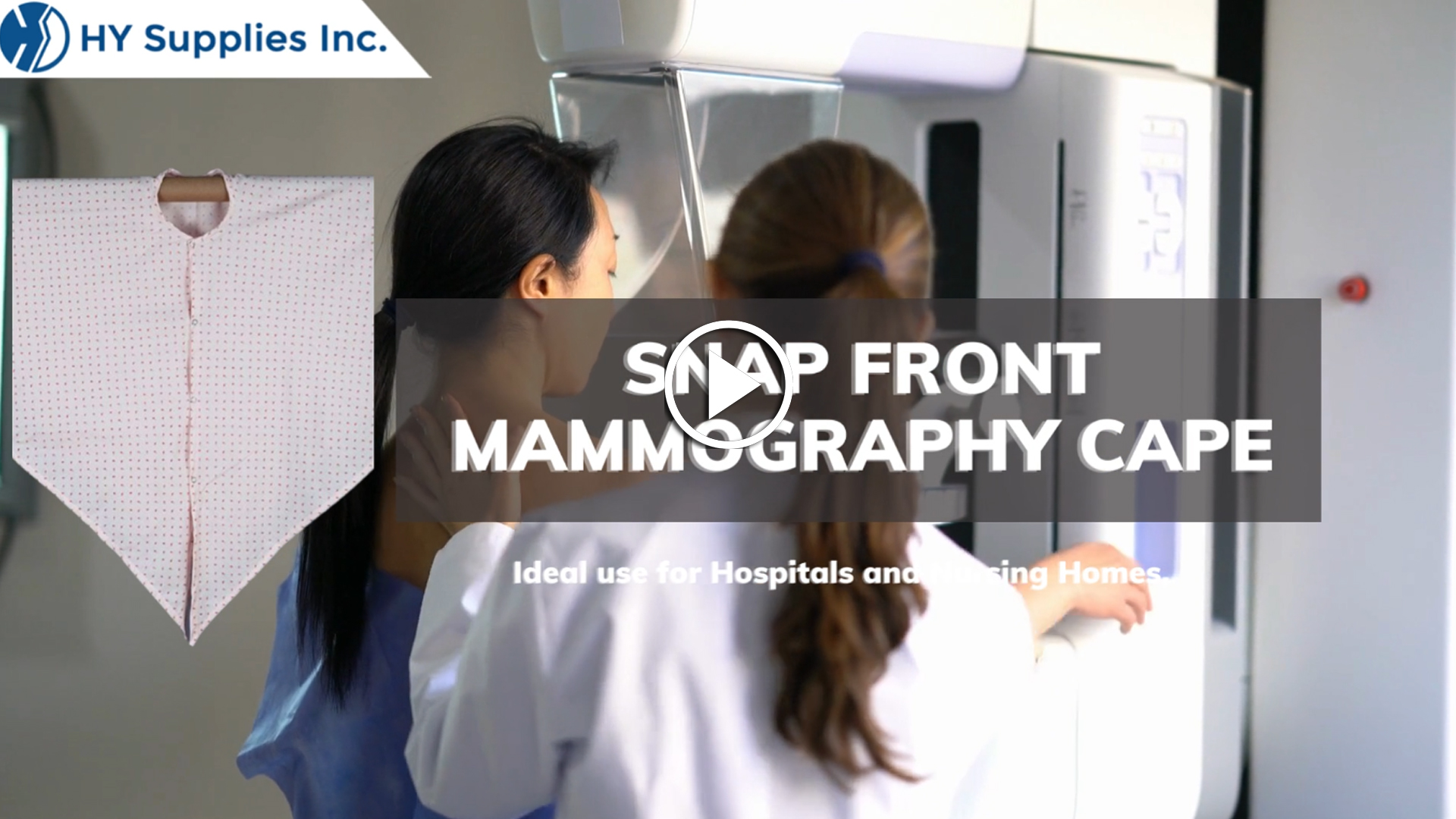 Snap Front Mammography Cape