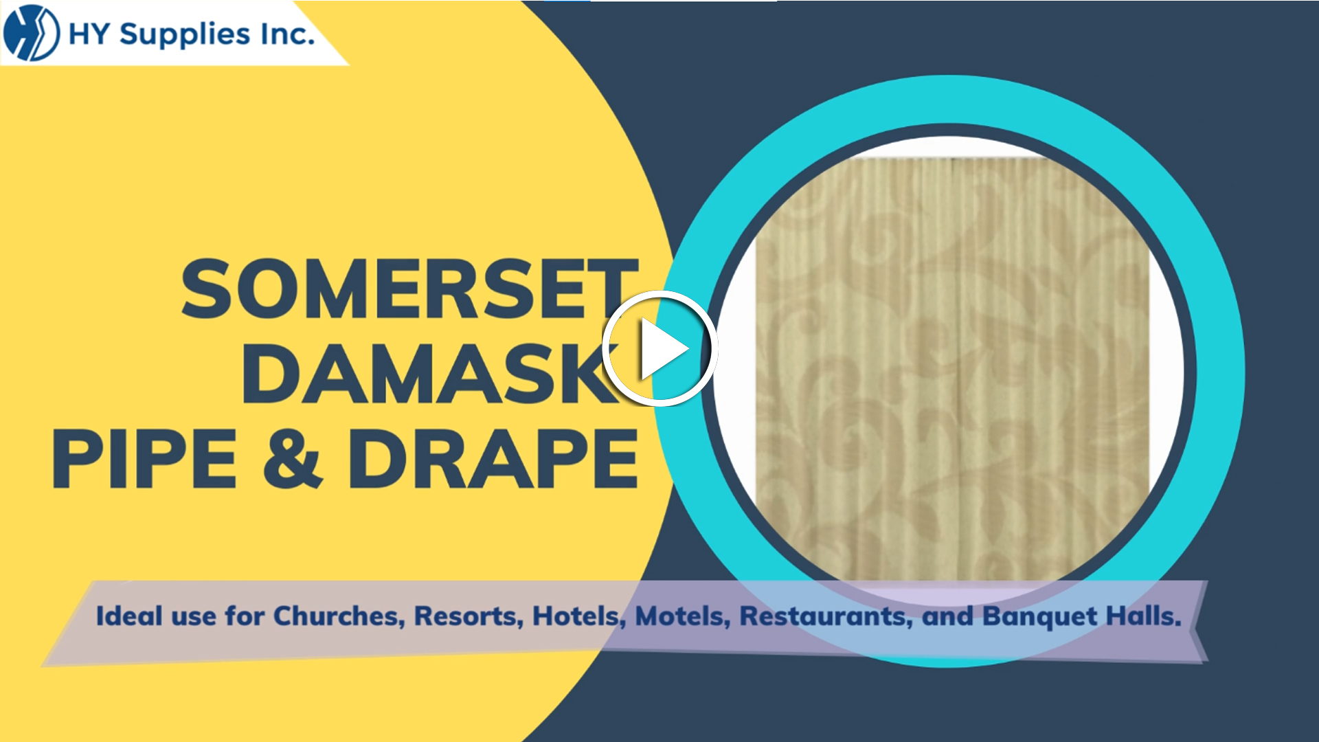 Somerset Damask Pipe & Drape