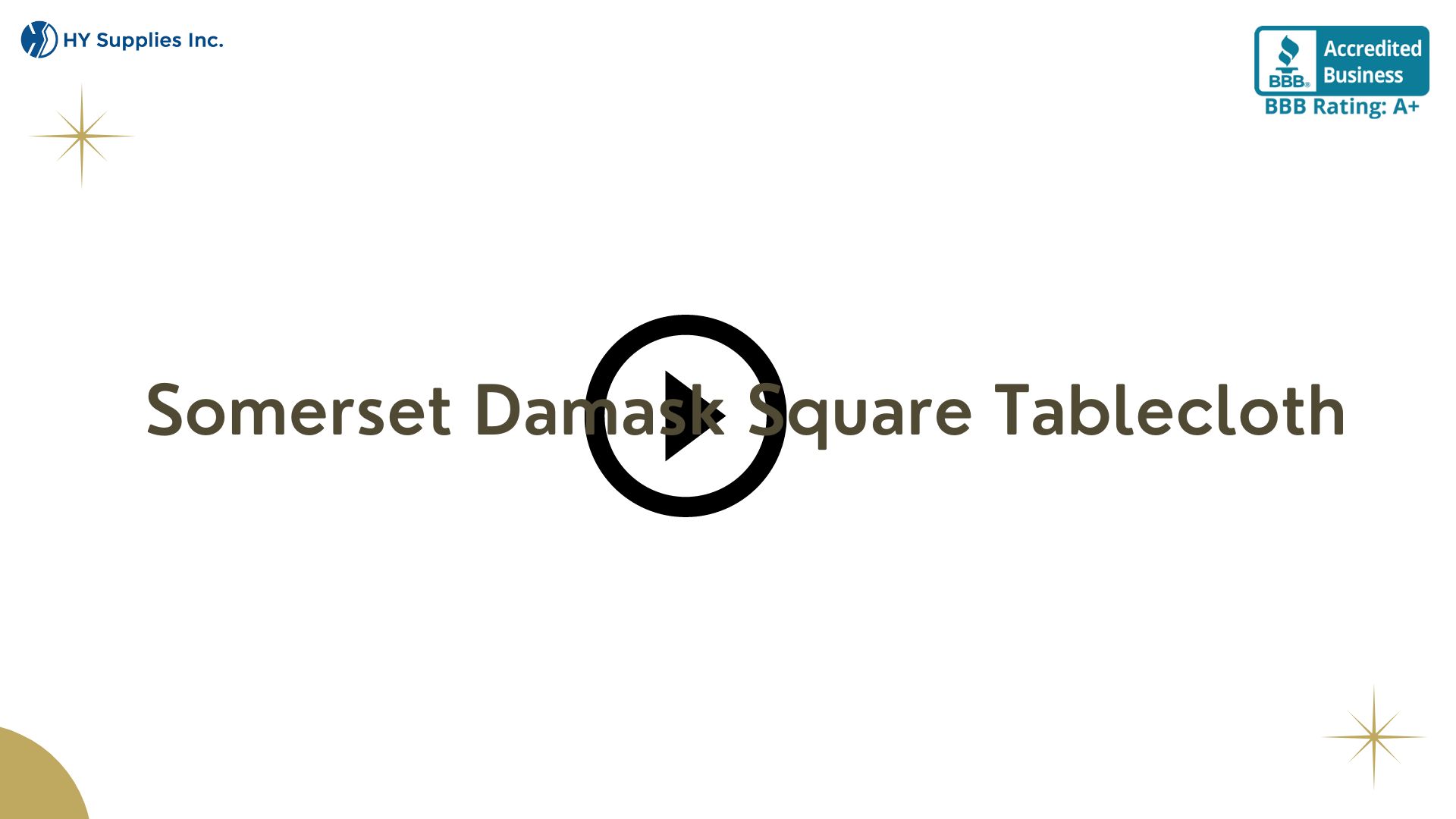 Somerset Damask Square Tablecloth