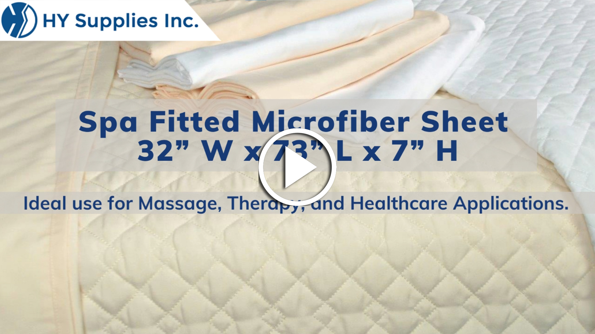 Spa Fitted Microfiber Sheet - 32” W x 73” L x 7” H