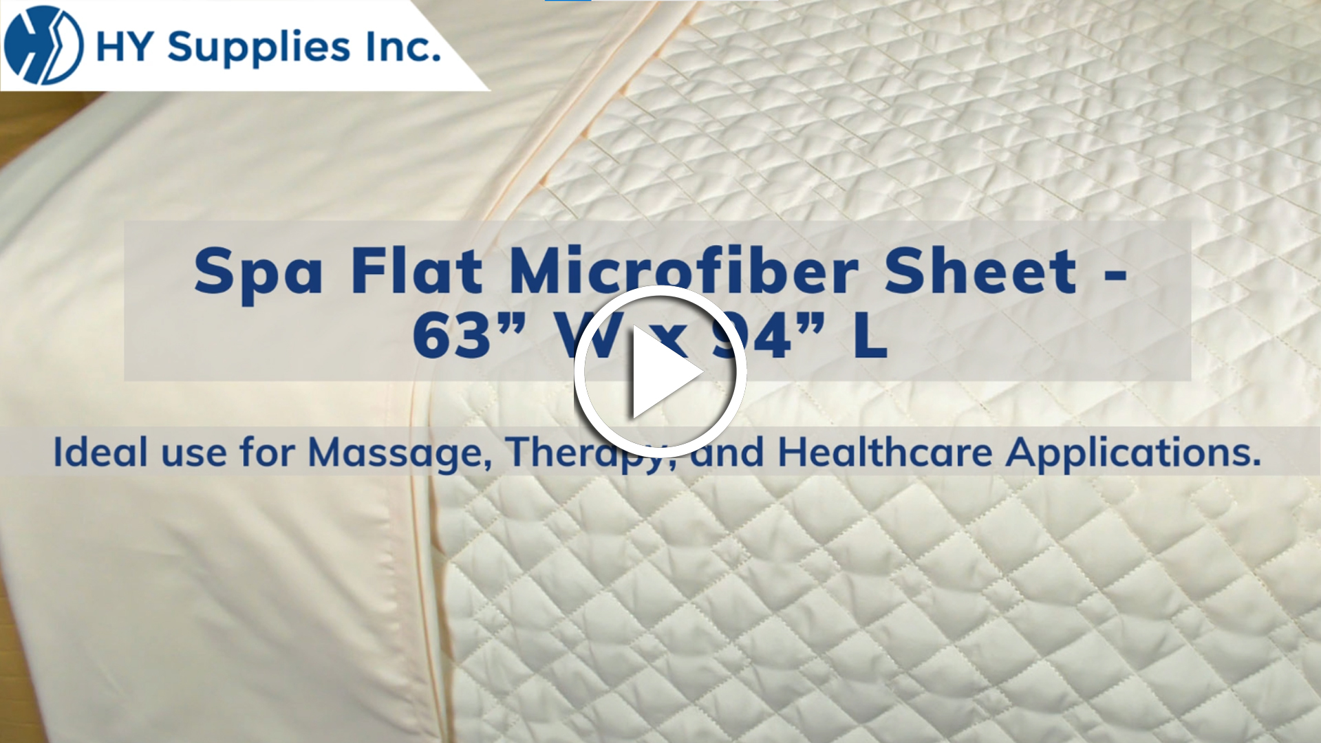 Spa Flat Microfiber Sheet - 63” W x 94” L 