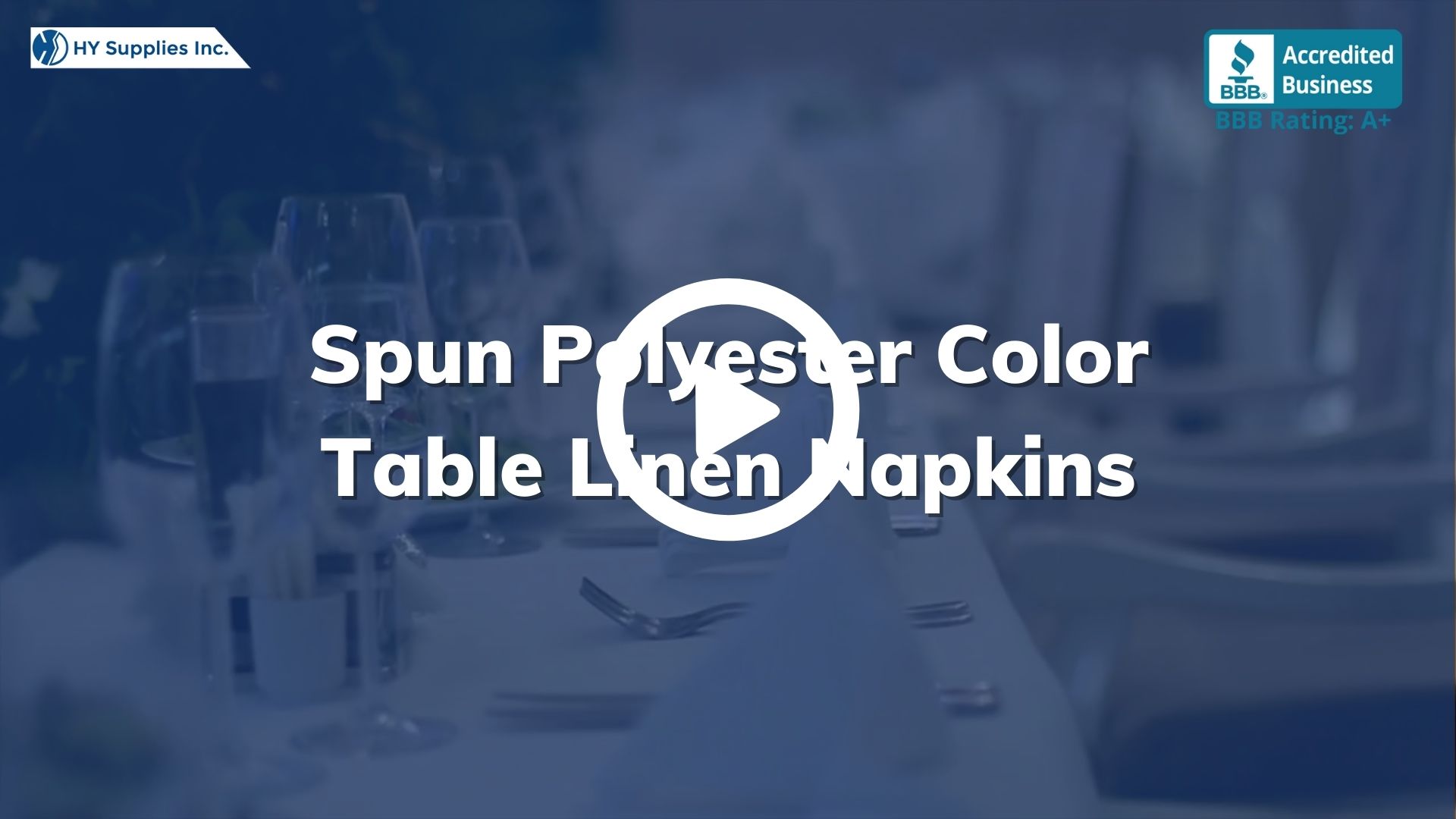Spun Polyester Color Table Linen Napkins