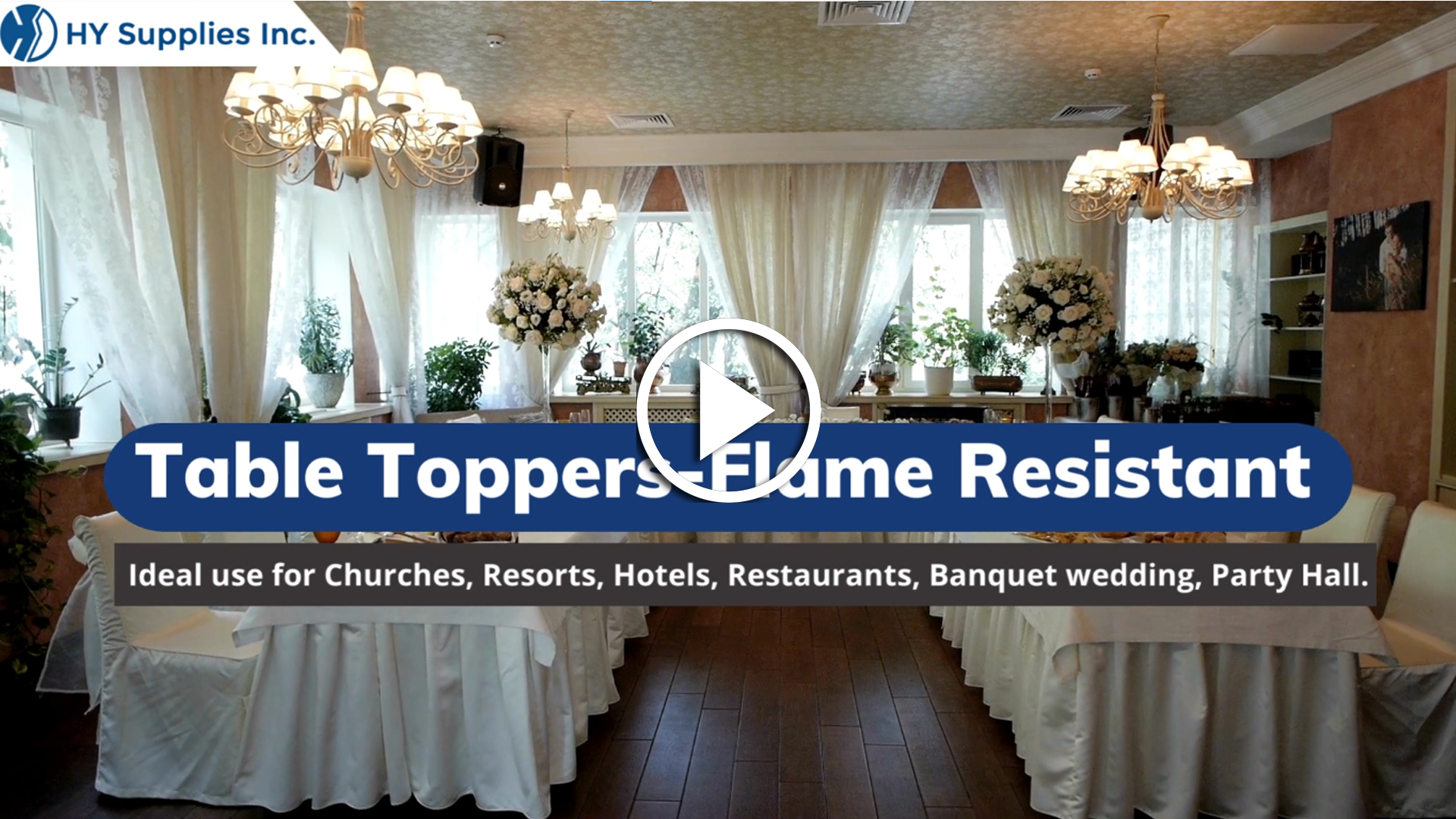 Table Toppers-Flame Resistant
