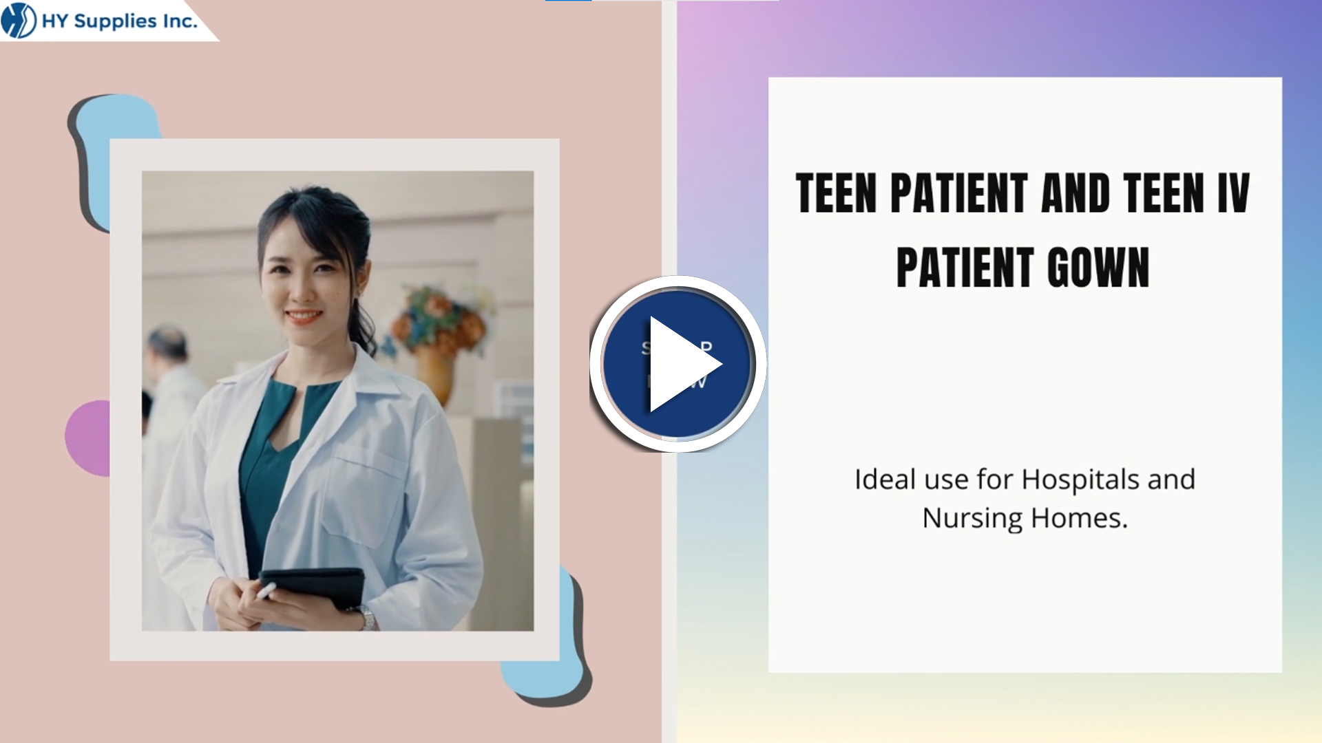 Teen Patient and Teen IV Patient Gown
