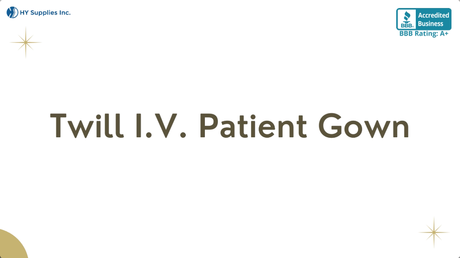 Twill I.V. Patient Gown