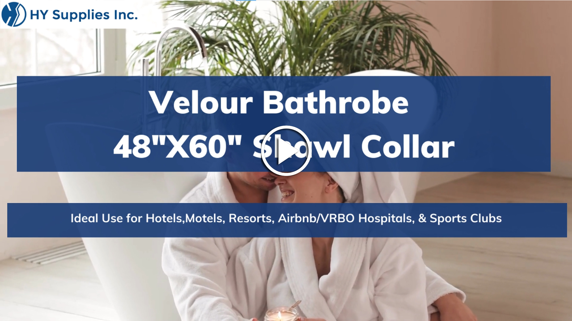 Velour Bathrobe - 48"X60" Shawl Collar