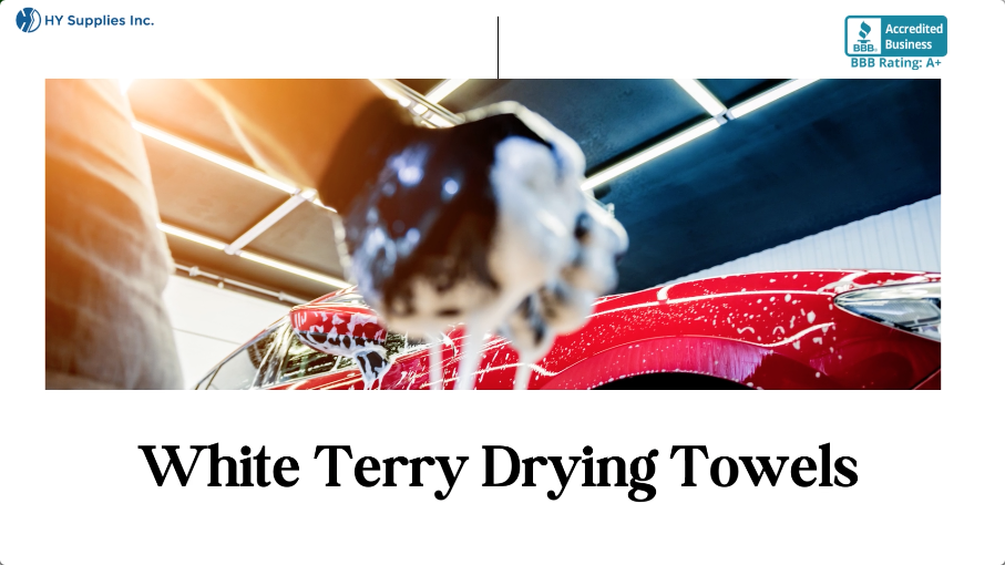 White Terry Drying Towels - 22"x 44"- 6.0 Lbs.