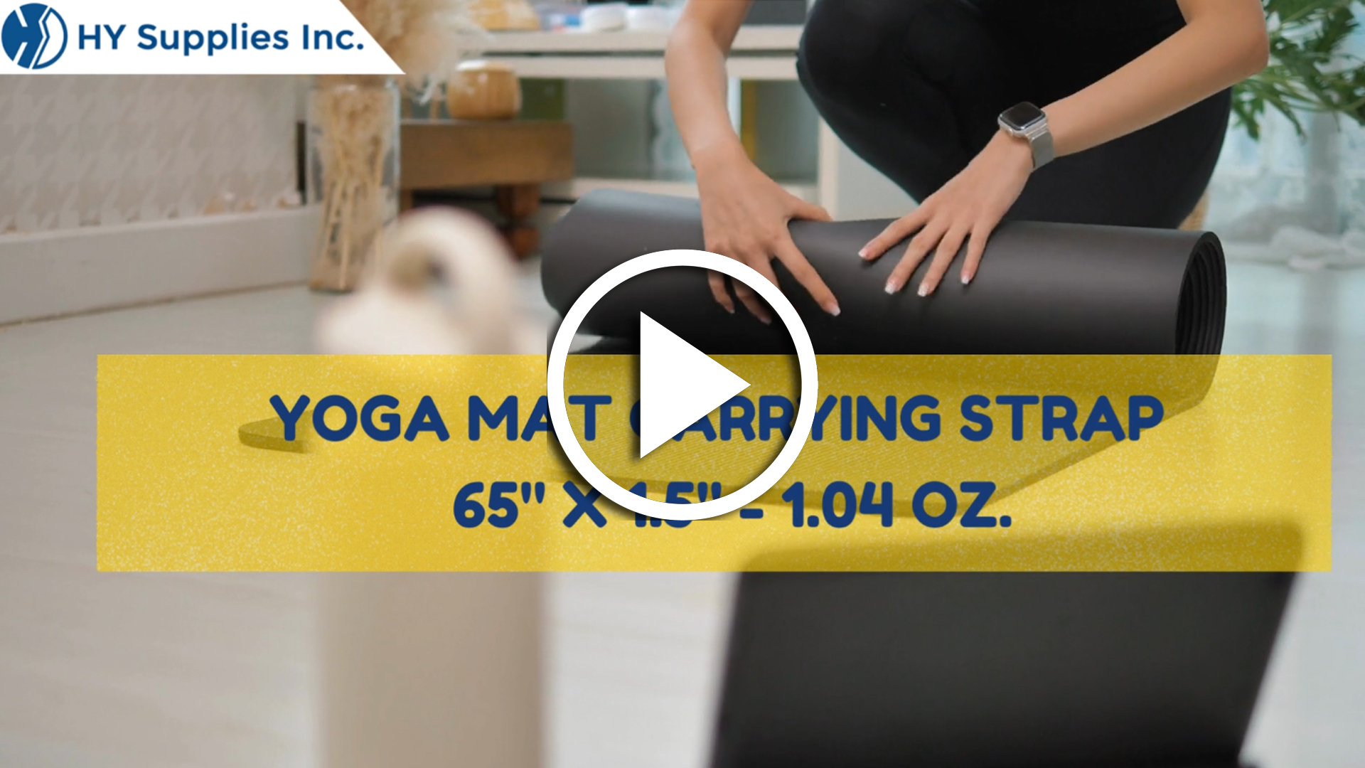 Yoga Mat Carrying Strap - 65" x 1.5" - 1.04 oz.