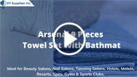 Arsenal 9 Pieces Towel Set With Bathmat 