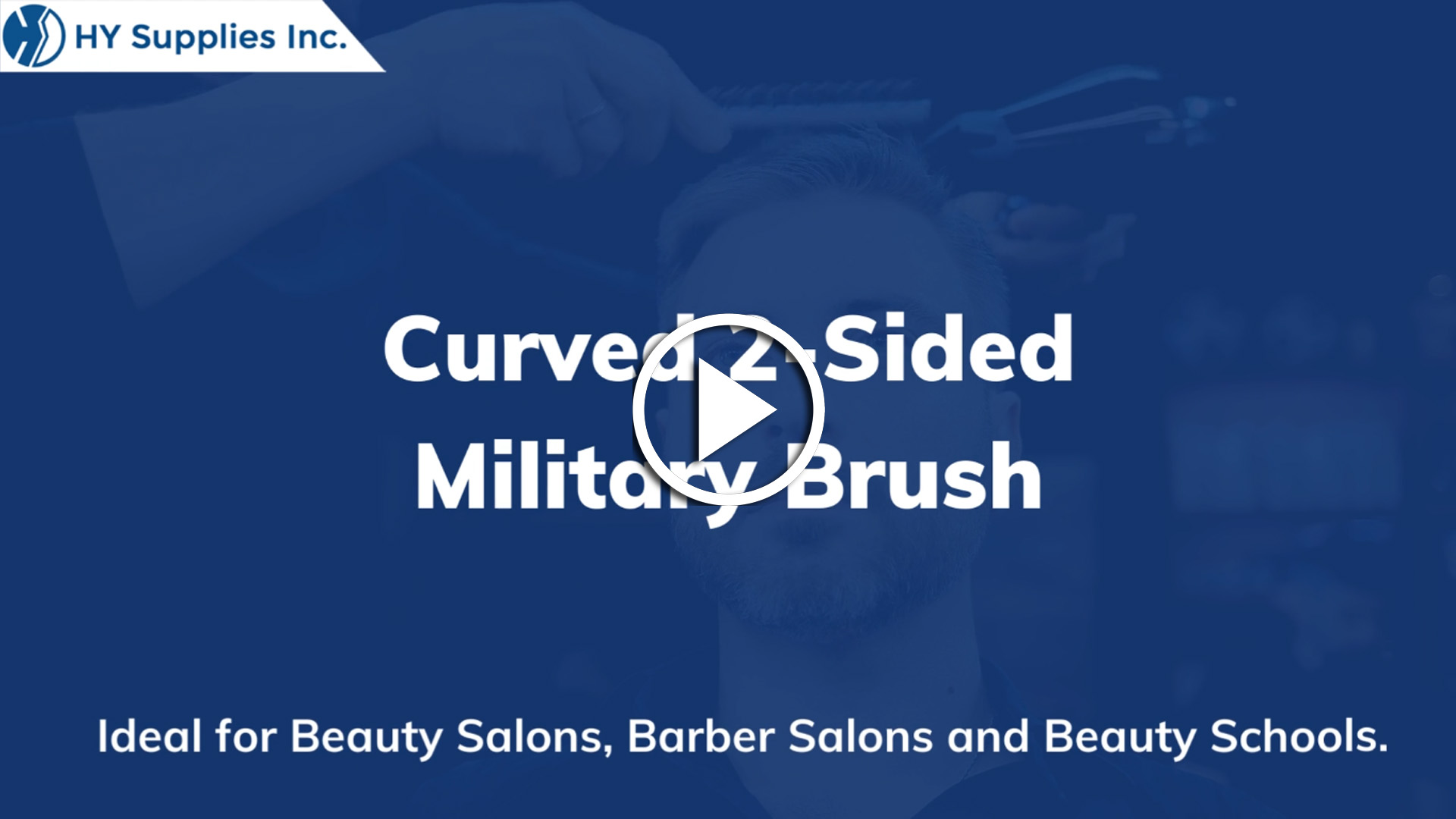 Curved 2-Sided Military Brush