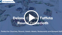 Delano Crinkle Taffeta Round Tablecloth