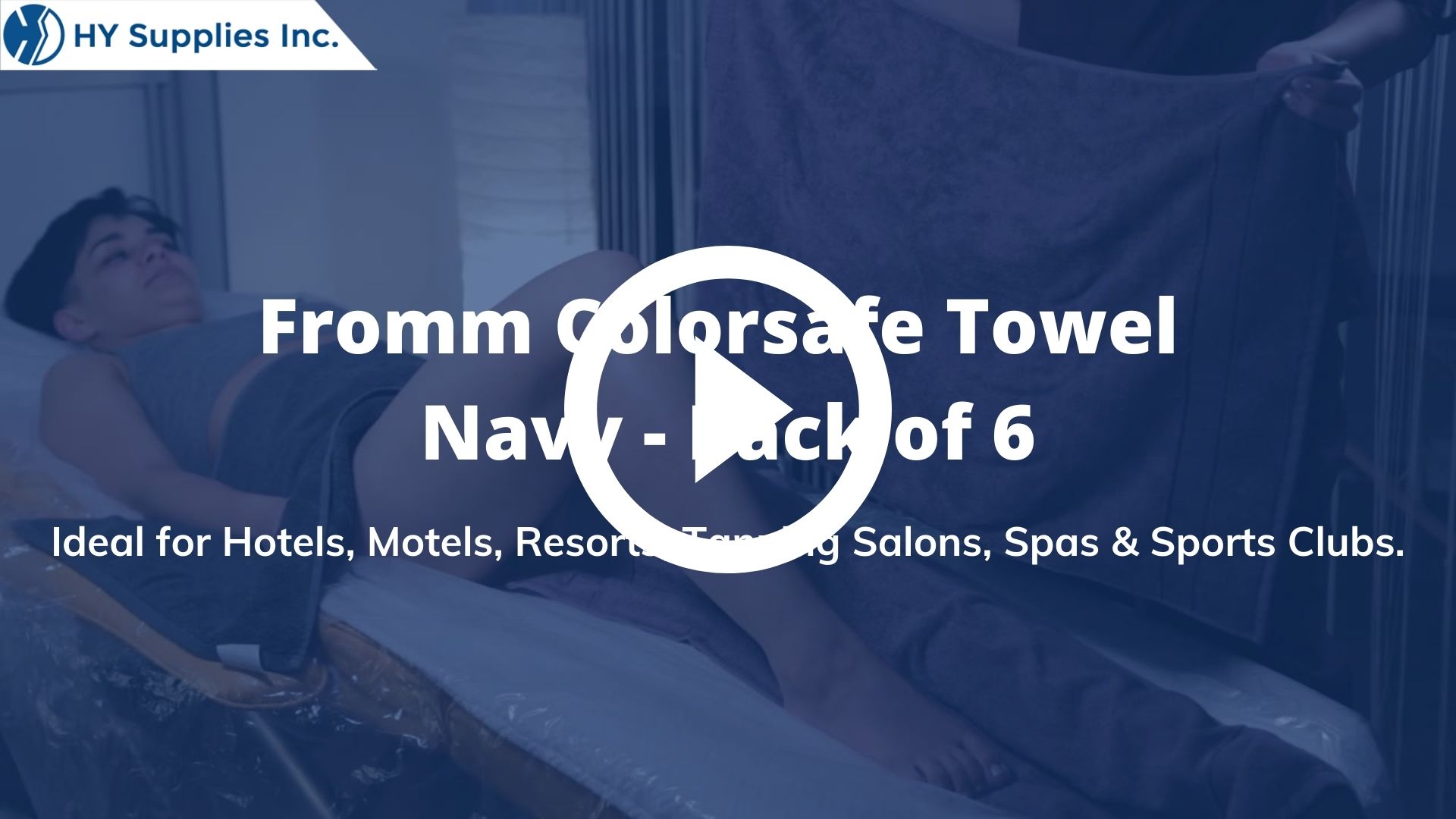 Fromm Colorsafe Towel Navy - Pack of 6