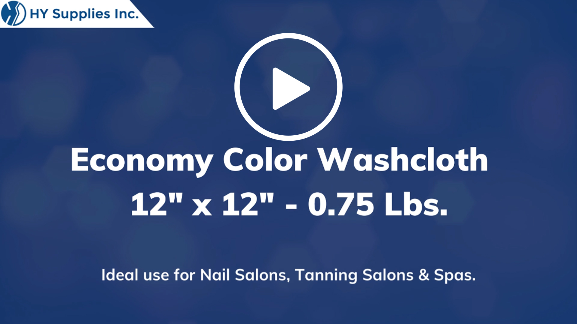 Economy Color Washcloth - 12 x 12- 0.75	