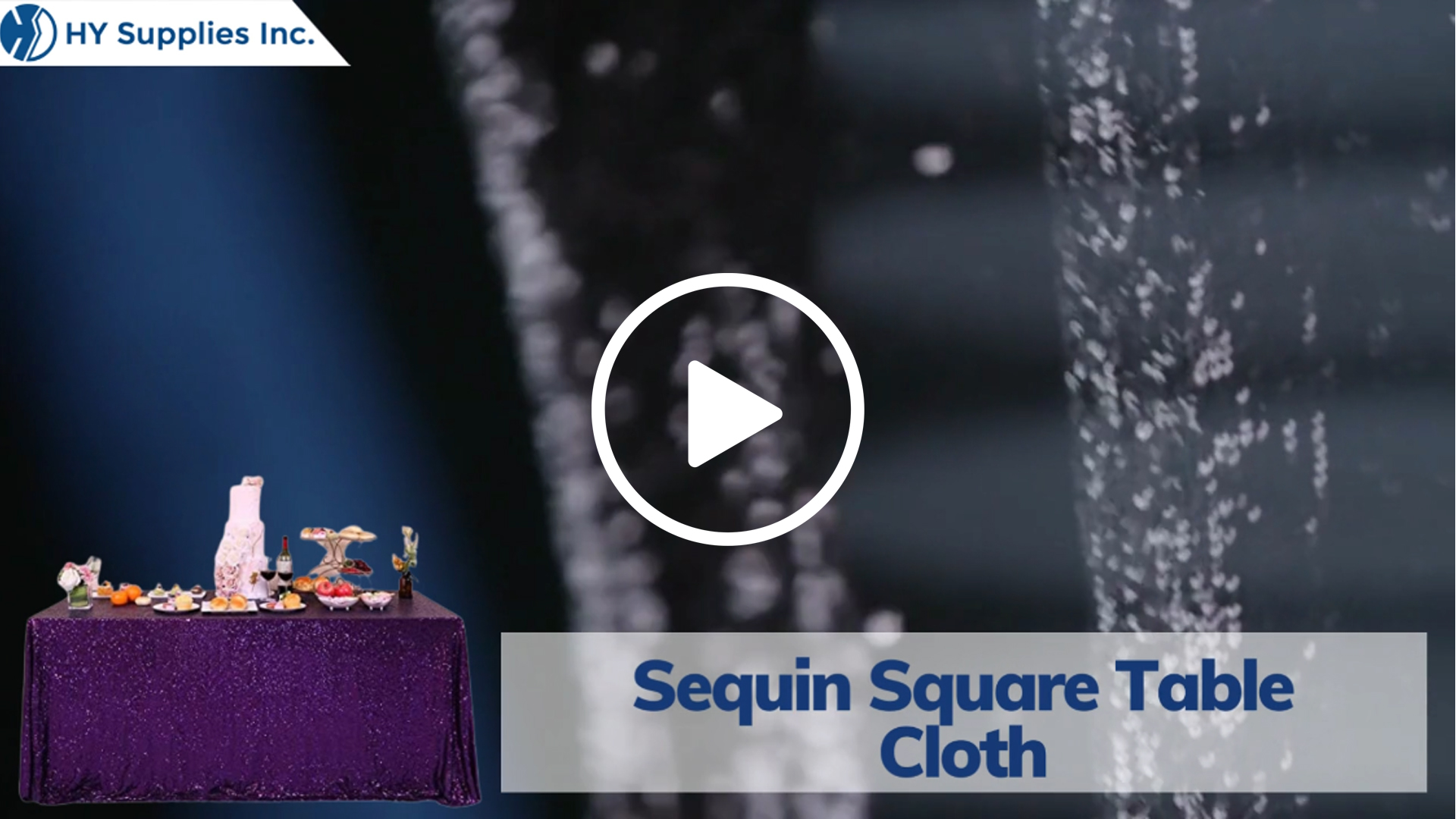 Sequin Square Table Cloth