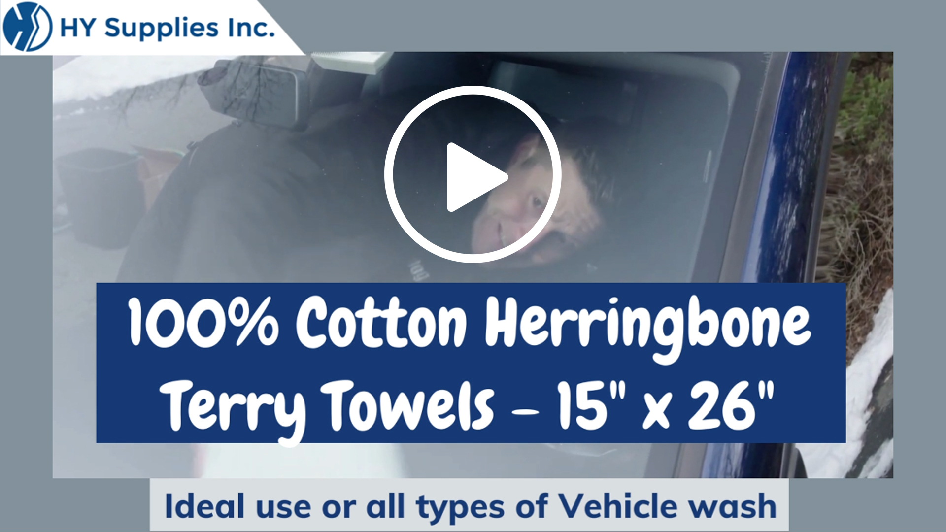 100% Cotton Herringbone Terry Towels - 15" x 26"