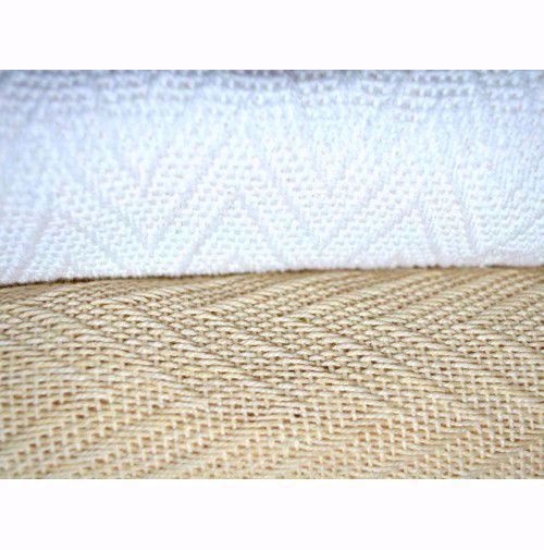 White Oxford Herringbone Blankets