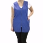 Blue salon snap vest